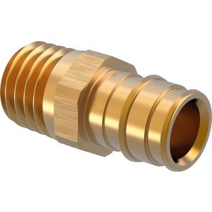 Puntstuk schuif Q&E messing 20x1/2"bt.conisch