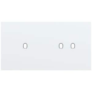 Tweevoudige afdekpl. horizontaal 71mm centerafstand een enke