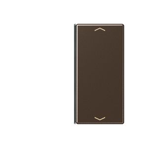 Tastafdekking compleet 2voudig pijl A500 mokka KNX