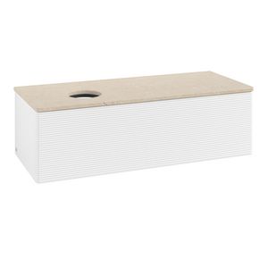 Wastafelonderkast Antao 1200x360x500mm White Matt Lacquer L33113MT