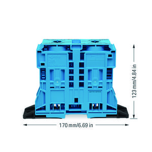 2-draads rijgklem 185mm² markeringsh. zijkant 285-1164 VVE=4