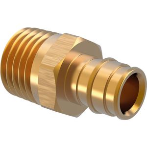 Puntstuk schuif Q&E messing 20x3/4"bt. conisch