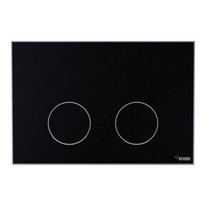 Frame Bedieningsplaat MEPA 2-toets zwart-matwit
