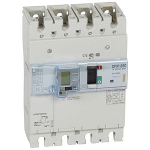 Vermogensschakelaar 250 Thermomagn. + RCD 160A 4P 25kA DPX3