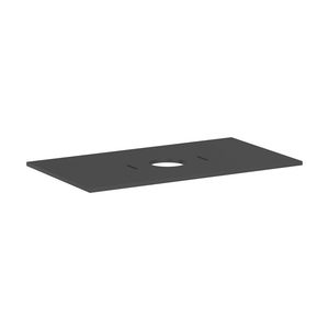Console Xilesa E 980/550 met uitsparing  midden waskom z. kraangat Slate Matt Grey