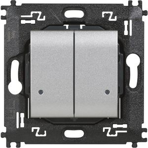 Dubbele draadloze schakelaar WN tech 2 modulen Livinglight