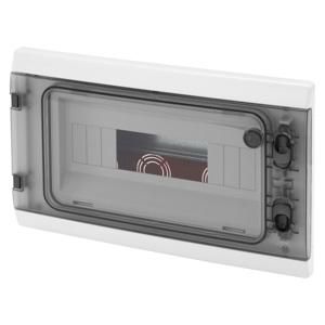 WATERDICHTE MODULAIRE INBOUWKAST 12MODULE IP55 GRIJS RAL7035