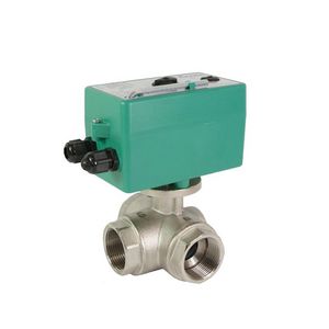 3-weg Motorkogelkraan 1" 230V