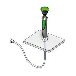 Knijpdouche B-safety bladmontage