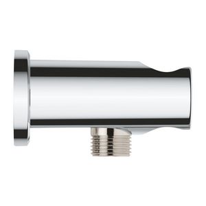 Rainshower wandaansluitbocht 1/2" met houder ronde rozet chroom