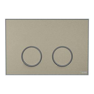 Frame Bedieningsplaat MEPA 2-toets zand-matwit