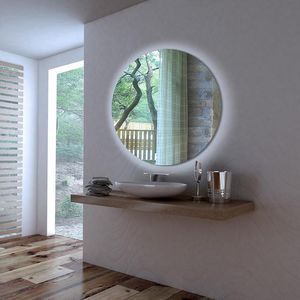 Spiegel rond Livaro Led Eco Ø1000mm led aan achterzijde rondom 4000K 230V