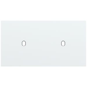 Tweevoudige afdekpl. horizontaal 71mm centerafstand twee enk