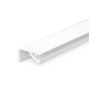 Lengte a 2m. scheidingswand voor hoogte 100mm wit voor koker 60mm