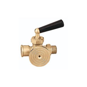 Drieweg testkraan tbv. manometer 1/2