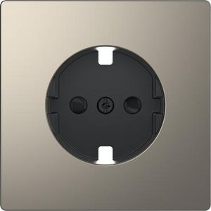 Centraalplaat voor contactdoos Nikkel metallic SysD