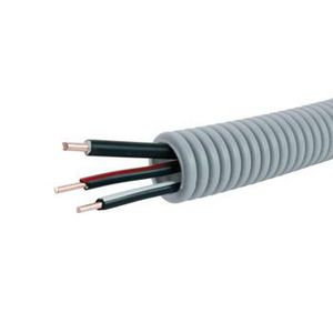 Rol a 100m. voorbedrade flexibele elektrobuis FlexPP grijs 16mm ZW/WZ/RZ 3x1,5