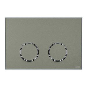 Frame Bedieningsplaat MEPA 2-toets warmgrijs-matwit