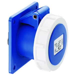 Flenscontactdoos CEE recht IP67 16A 3P 110V 4h geel VVE=10