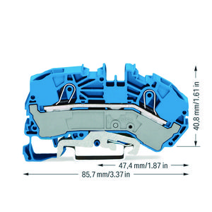 Reserve voedingsklem 16 mm² 12 mm blauw VVE=20
