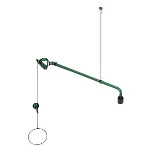 Nooddouche B-safety trekbediening 45gr. deur groen