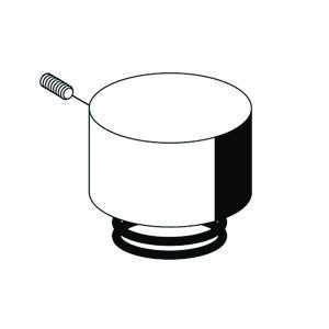 Drukknop SCHELLOMAT BASICvoor WC spoelkraan chroom