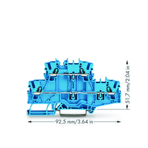 2-etageklem Rijg-/rijgklem N/N blauw 2002-2704 VVE=50