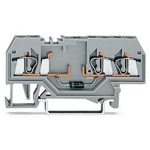 Moduleklem 3-draads met diode 1N4007 280-673/281-410 VVE=100