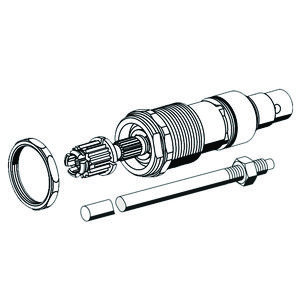 Polar II bovendeel incl. stang 488mm m. afkorthulpstuk