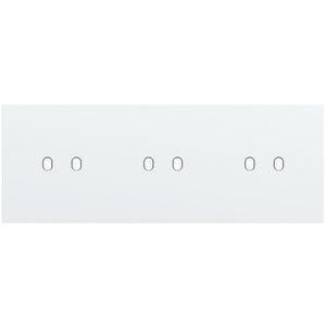 Drievoudige afdekpl. horizontaal 71mm centerafstand drie twe