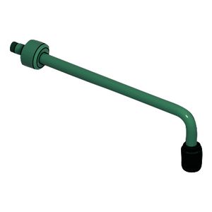 Nooddouche B-safety zonder bediening wandinbouw groen