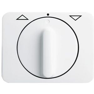 Centraalplaat + greep voor jal draai a-albast/st wit