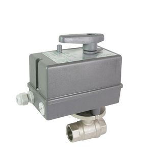 2-weg Motorkogelkraan 3/4" 0-10V 24V 2 hulpcontact