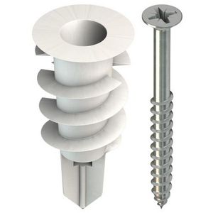 Doos a 50st. Spiral gipskartonplug 32 + schroef