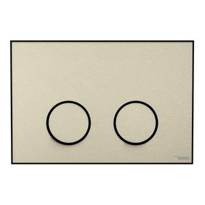 Frame Bedieningsplaat MEPA 2-toets zand-matzwart