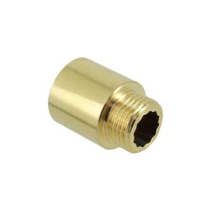 Draad messing kraanverlengstuk 1/2" L=20mm VVE=10