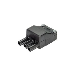 Stekerdeel met trekontlasting ST18/3S ZE zwart flm VVE=100