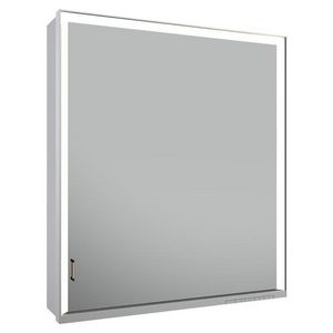 Spiegelk.Lumos wandvb/scharn.r DALI 650x735x165mm zilv/geëlo