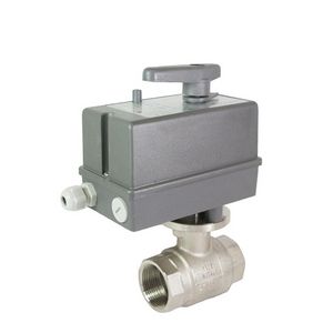 Motorkogelkraan 1.1/4" 2-weg 0-10V 24VAC 2 hulpcontact