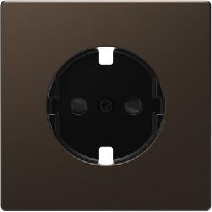 Centraalplaat voor contactdoos Mocca metallic SysD