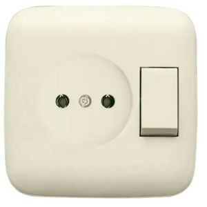 Combinatie schakelaar wissel vpl inb SI creme