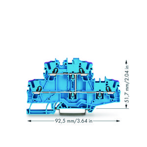 2-etageklem 4-draads rijgklem N blauw 2002-2709 VVE=50