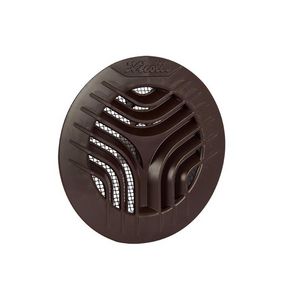 Ventilatierooster+klemmen Ø110mm bruin