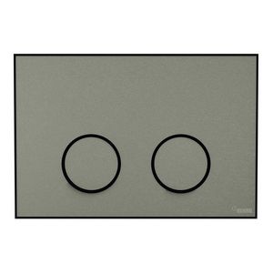 Frame Bedieningsplaat MEPA 2-toets warmgrijs-matzwart