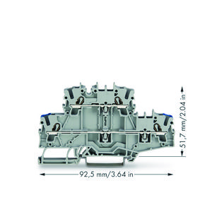 2-etageklem Rijg-/rijgklem N/L grijs 2002-2702 VVE=50