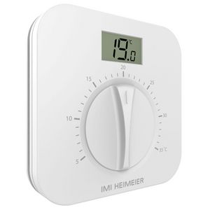 Ruimtethermostaat handbediend met regelknop inbouw DS1-L V2 met digitale display