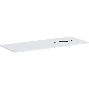 Console Xilesa E 1375/550 met uitsparing  rechts waskom z. kraangat mat wit