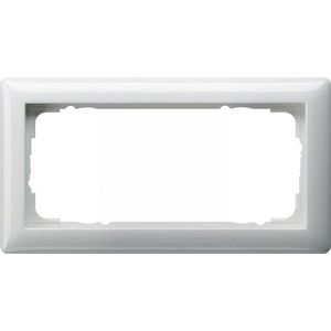 Afdekraam 2-v z/ms Gira Standard 55 zuiver wit