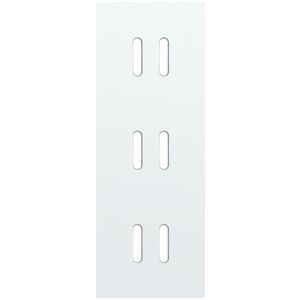 Drievoudige afdekpl. verticaal 71mm centerafstand drie tweev