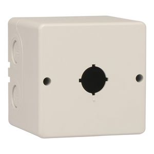 Lege drukknopkast 96×96×108mm met 1x Ø22,5mm gat IP65